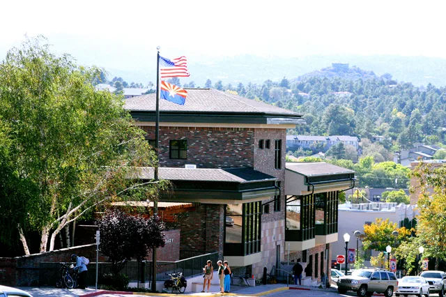 Prescott Public Library building on Goodwin Street